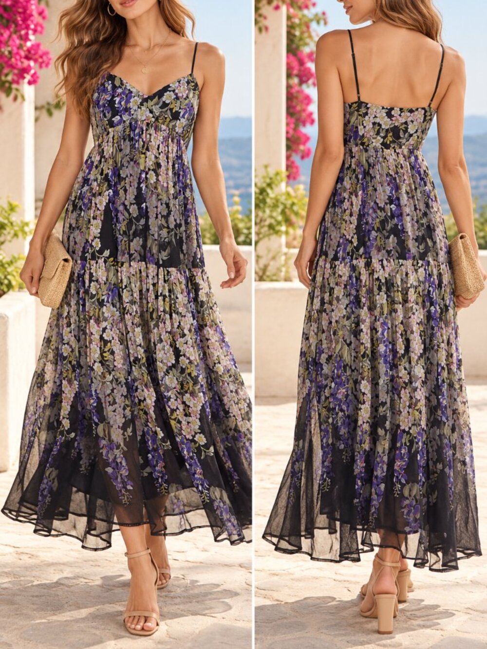 Floreat Adelia Floral Maxi Dress Anthropologie Size 4